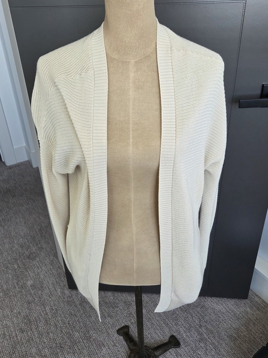 Garage Sweaters - Garage Open-Front Cream Knit Cardigan for Women